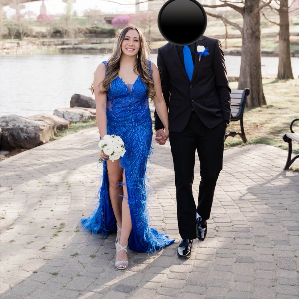 Portia & Scarlett Blue Prom Dress Size 10
